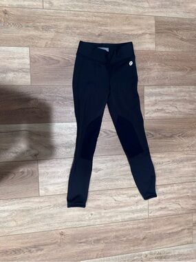 Kids Black Performance Riding Leggings